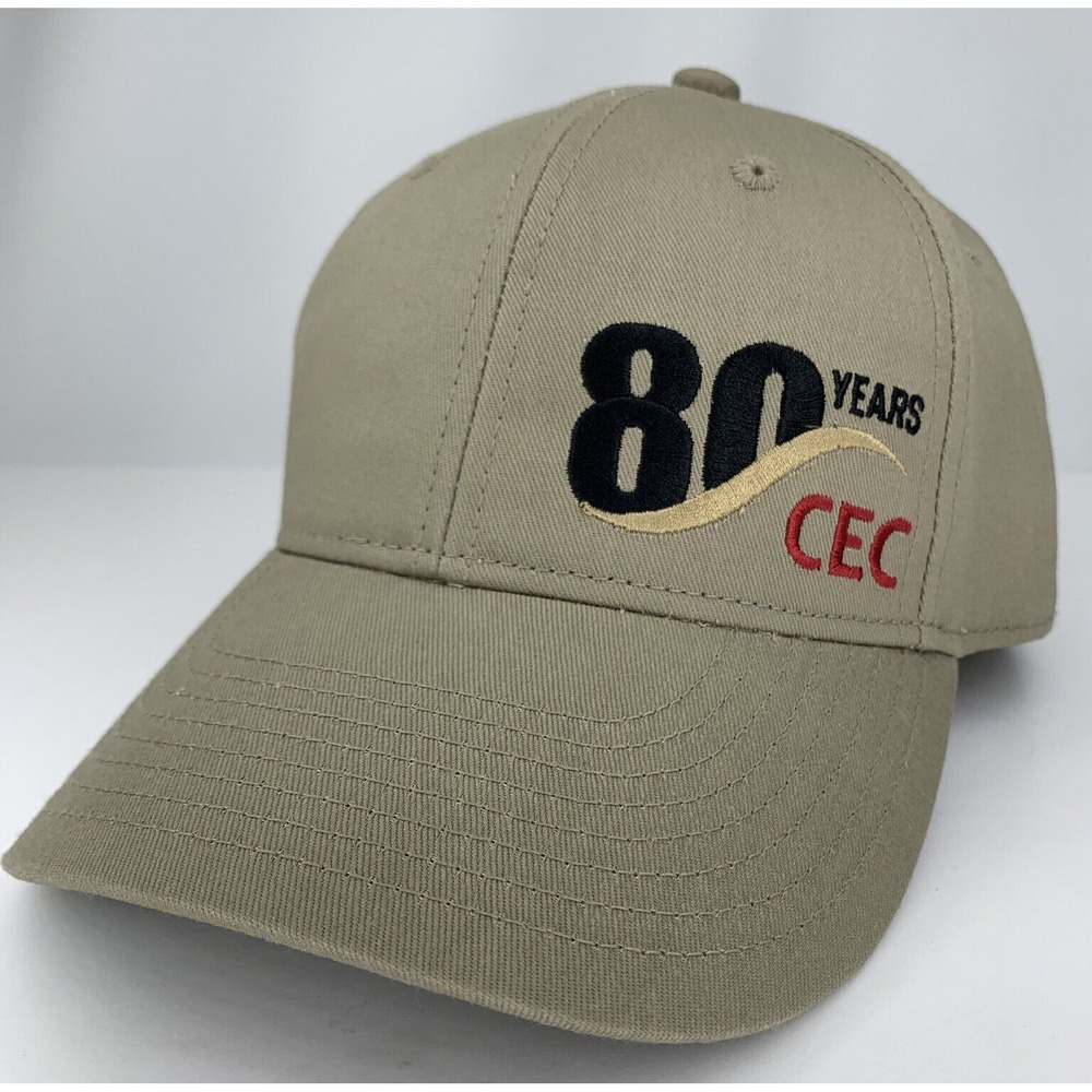 Choctaw Electric Cooperative CEC Hat Oklahoma 80 Years 1940 Beige Adjustable Cap